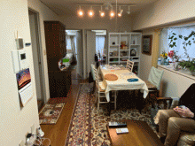 清楚なホワイトとシックなブラウンの調和が素敵な家　品川区S様邸